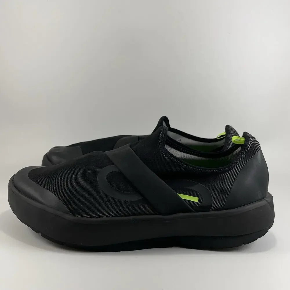 Oofos Oomg Eezee Low Slip On Shoes Mens Size 12 Black Comfort Recovery Sneaker